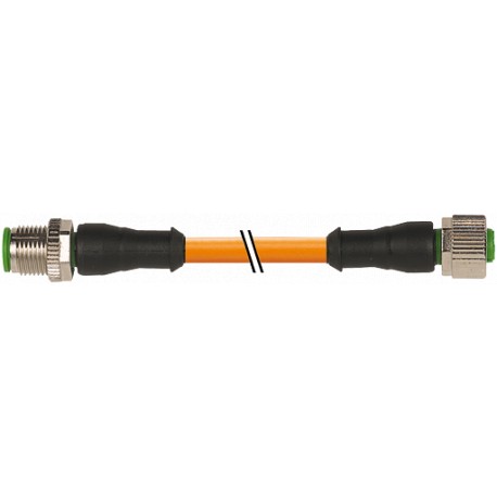 7000-40021-8460500 MURRELEKTRONIK M12 macho 0° / M12 hembra 0° PUR 4X0.34 naranja UL/CSA + robot + cadena po..