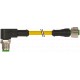 7000-40221-0150030 MURRELEKTRONIK M12 male 90° / M12 female 0° PVC 5X0.34 yellow 0.3m