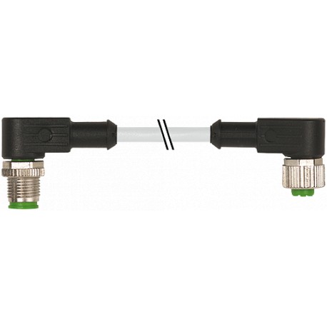 7000-40301-2130200 MURRELEKTRONIK M12 мужчин 90° / M12 женский 90° PVC 3X0.34 желтый UL/CSA 2m