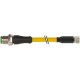 7000-40561-0100030 MURRELEKTRONIK M12 macho 0° / M8 hembra 0° PVC 3x0.25 amarillo UL/CSA 0,3m