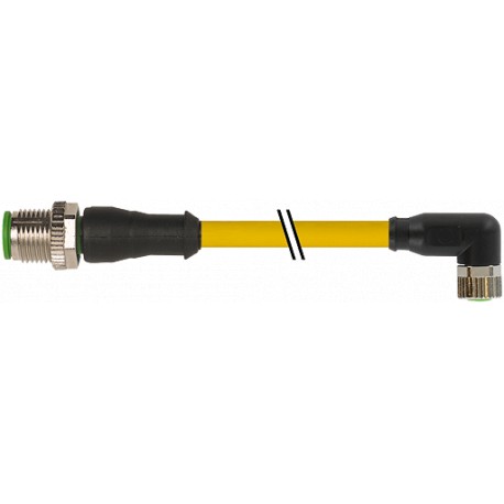 7000-40601-0100150 MURRELEKTRONIK M12 macho 0° / M8 hembra 90° PVC 3x0.25 amarillo UL/CSA 1.5m