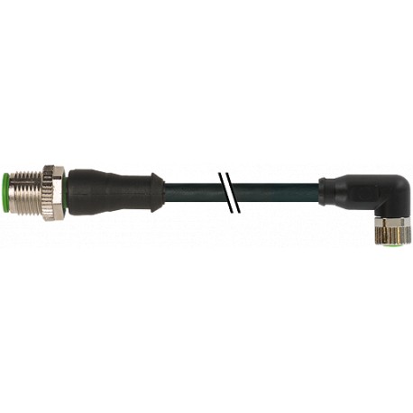 7000-40601-6200400 MURRELEKTRONIK M12 mâle droit / M8 femelle coudé PUR 3x0.25 noir UL/CSA 4m