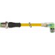 7000-40641-0500100 MURRELEKTRONIK M12 macho 0° / M8 hembra 90° LED PUR 3x0.25 amarillo UL/CSA + robot + cade..