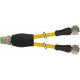 7000-40721-0130060 MURRELEKTRONIK M12 distributore a Y / M12 femmina 0° PVC 3X0.34 giallo UL/CSA 0.6m