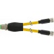 7000-40821-0100030 MURRELEKTRONIK M12 distribuidor en Y / M8 hembra 0° PVC 3x0.25 amarillo UL/CSA 0.3m