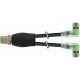 7000-40861-6300200 MURRELEKTRONIK M12 distribuidor en Y / M8 hembra 90° LED PUR 3x0.25 negro UL/CSA + cadena..