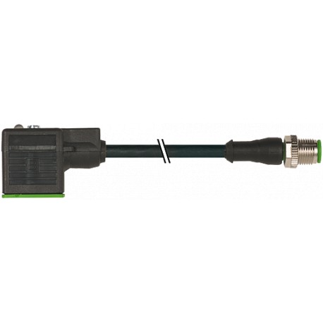 7000-40881-6360080 MURRELEKTRONIK M12 male 0° / MSUD valve plug form A 18 mm PUR 3X0.75 black UL/CSA, drag c..