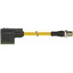 7000-40921-0150150 MURRELEKTRONIK M12 male 0° / MSUD valve plug form A 18 mm PVC 5X0.34 yellow 1.5m