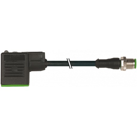 7000-41001-6260700 MURRELEKTRONIK M12 male 0° / MSUD valve plug form B 10mm PUR 3x0.75 black UL/CSA 7m