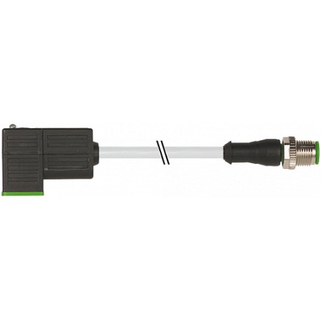 7000-41081-2160300 MURRELEKTRONIK M12 male 0° / MSUD valve plug form C 8 mm PVC 3X0.75 yellow 3m