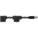 7000-41611-6170100 MURRELEKTRONIK M12 мужчин 0°+кабель / MSUD двойной клапан форма A 18 мм PVC-JZ 4x0,75 чер..