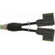 7000-42401-6160200 MURRELEKTRONIK M12 distribuidor en Y / MSUD tapón válvula forma A 18 mm PVC 3X0.75 negro ..