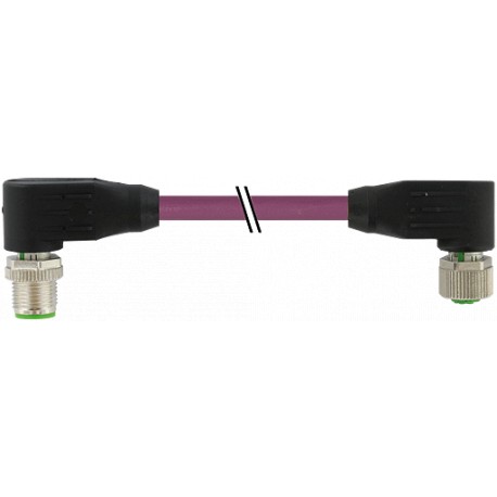 7000-44035-8030050 MURRELEKTRONIK M12 mâle coudé / M12 femelle coudé B-cod. PUR AWG22 + 24 blindé violet UL/..