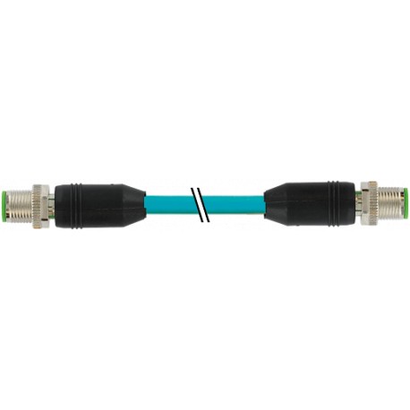 7000-44511-6770200 MURRELEKTRONIK M12 macho 0° / M12 macho 0° Ethernet PUR 2x2xAWG22 apantallado azul UL/CSA..