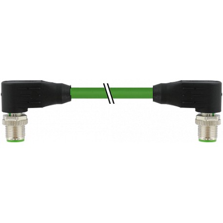 7000-44561-7941500 MURRELEKTRONIK M12 macho 90° / M12 macho 90° Ethernet PUR 2x2xAWG22 apantallado verde UL/..