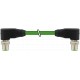 7000-44561-7961400 MURRELEKTRONIK M12 male 90° / M12 male 90° Ethernet PUR 2x2xAWG22 shielded green UL/CSA +..