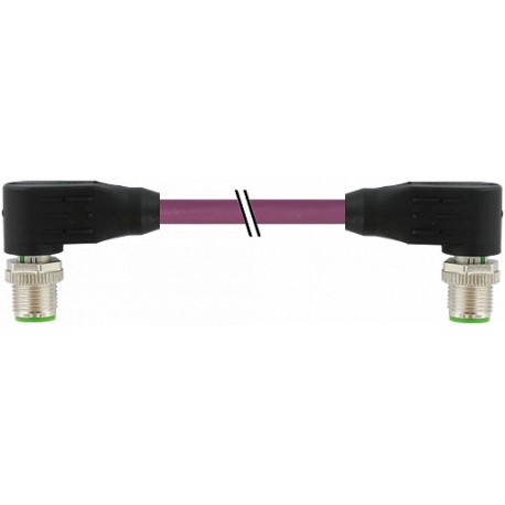 7000-44561-7980500 MURRELEKTRONIK M12 macho 90° / M12 macho 90° Ethernet PUR 2x2xAWG22 apantallado violeta U..