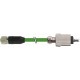 7000-44625-7960150 MURRELEKTRONIK Push Pull RJ45 0° / M12 female 0° D-cod., Ethernet PUR 2x2xAWG22 shielded ..