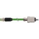 7000-44715-7960150 MURRELEKTRONIK M12 macho 0° / Push Pull RJ45 0° PUR 2x2xAWG22 apantallado verde UL/CSA + ..