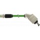 7000-44735-7960750 MURRELEKTRONIK M12 male 0° / Push Pull RJ45 45° PUR 2x2xAWG22 shielded green UL/CSA + dra..