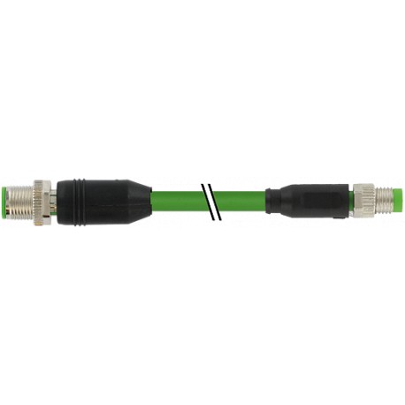 7000-44901-7910300 MURRELEKTRONIK M12 mâle droit / M8 mâle droit Ethercat PUR 1x4xAWG26 blindé vert UL/CSA +..