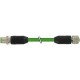 7000-46041-8020040 MURRELEKTRONIK M12 male 0° / M12 female 0° Cube67 PUR 0.5 + 0.25 shielded green UL/CSA + ..