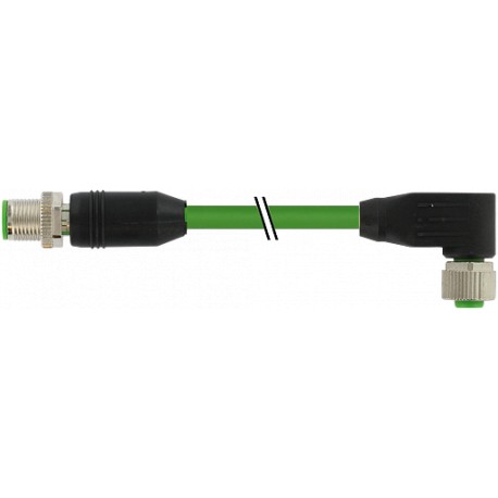 7000-47061-8310150 MURRELEKTRONIK M12 male 0° / M12 female 90° Y-coded PUR AWG20 + 26 shielded green UL/CSA ..