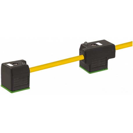 7000-58001-0370150 MURRELEKTRONIK MSUD plugue de válvula doble forma A 18 mm com cabo PUR 4X0.75 amarelo, UL..
