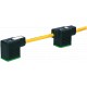 7000-58101-0270750 MURRELEKTRONIK MSUD tapón válvula doble forma BI 11 mm con cable PUR 4X0.75 amarillo, 7.5m