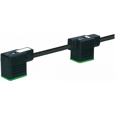 7000-58101-6170150 MURRELEKTRONIK MSUD tapón válvula doble forma BI 11 mm con cable PVC 4X0.75 negro 1.5m