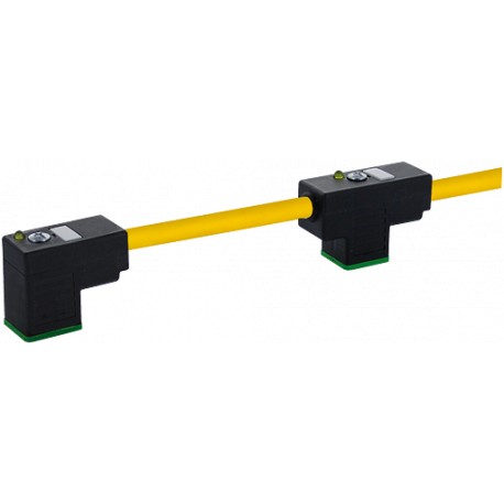 7000-58421-0170150 MURRELEKTRONIK MSUD tapón válvula doble forma C 8 mm con cable PVC-JZ 4x0,75 amarillo 1,5m