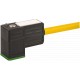 7000-80001-0360300 MURRELEKTRONIK MSUD plugue de válvula forma C 8 mm com cabo PUR 3X0.75 amarelo, UL/CSA, c..