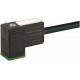 7000-80031-6260500 MURRELEKTRONIK MSUD tapón válvula forma C 8 mm (pequeño) con cable PUR 3X0.75 negro 5m