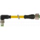 7000-88311-0510030 MURRELEKTRONIK M8 macho 90° / M12 fêmea 0° PUR 4x0.25 amarelo UL/CSA + robot + cadeia por..