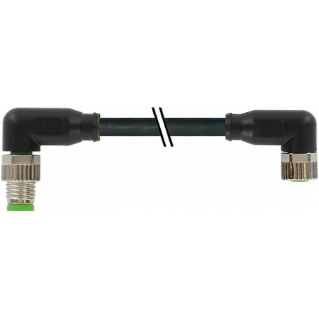 7000-89581-6410200 MURRELEKTRONIK M8 male 90° / M8 female 90° PUR 4x0.34 shielded black UL/CSA + drag chain ..