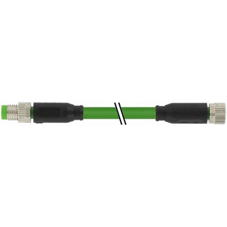 7000-89831-7910050 MURRELEKTRONIK M8 macho 0° / M8 fêmea 0° Ethercat PUR 1x4xAWG26 blindado green UL/CSA + c..