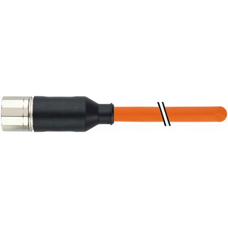 7000-PS501-8330100 MURRELEKTRONIK M23 female 0° 6 pole with cable PUR (4G2,5 + (2x1,5)C)C 1m