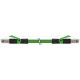 7001-74301-7960200 MURRELEKTRONIK RJ45 macho 0º / RJ45 macho 0º Ethernet PUR 2x2xAWG22 blindado verde UL/CSA..