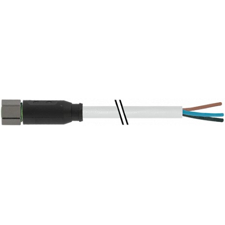 7004-08041-2201000 MURRELEKTRONIK M8 hembra 0° con cable V4A PUR 3x0.25 gris, 10m