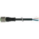 7004-12221-6140500 MURRELEKTRONIK M12 hembra 0° con cable V4A PVC 4X0.34 negro UL/CSA 5m