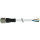 7004-12241-2350500 MURRELEKTRONIK M12 female 0° with cable V4A PUR 5x0.34 gray UL/CSA + drag chain 5m