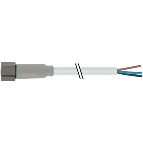 7014-08041-2100150 MURRELEKTRONIK M8 hembra 0° con cable F&B PVC 3x0.25 gris, 1.5m