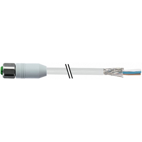 7014-13221-2020500 MURRELEKTRONIK M12 hembra 0° con cable F&B PVC 5x0.34 apantallado gris UL/CSA 5m