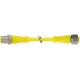 7030-40041-0350030 MURRELEKTRONIK M12 maschio 0° / M12 femmina 0° AIDA PUR 5X0.34 giallo UL/CSA, catena port..