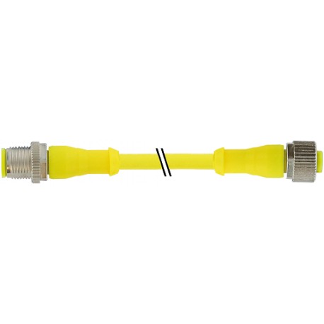 7030-40041-0350030 MURRELEKTRONIK M12 maschio 0° / M12 femmina 0° AIDA PUR 5X0.34 giallo UL/CSA, catena port..