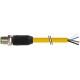7700-12021-1501000 MURRELEKTRONIK M12 male 0° with cable TPE 4xAWG18/41 yellow UL,CSA + drag chain 10m