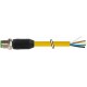 7700-12041-1610500 MURRELEKTRONIK M12 male 0° with cable TPE 5xAWG18 yellow UL/CSA + drag chain 5m