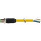 7700-12041-1610500 MURRELEKTRONIK M12 maschio 0° con cavo TPE 5xAWG18 giallo UL/CSA + catena portacavi 5m