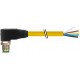 7700-12121-1610300 MURRELEKTRONIK M12 Stecker gewinkelt freies Leitungsende TPE 5xAWG18 gelb UL/CSA + Schlep..
