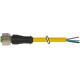 7700-12181-U030150 MURRELEKTRONIK M12 hembra 0° con cable TPE 3x22AWG amarillo UL/CSA, ITC/PLTC 1,5m